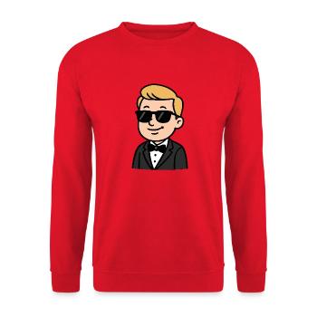braeutigam sonnenbrille comic - Unisex Pullover - Rot - Vorne - Alina (178cm) & Michal (187cm)