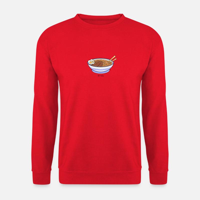 Traditionelle japanische Ramen-Schüssel - Unisex Pullover - Rot