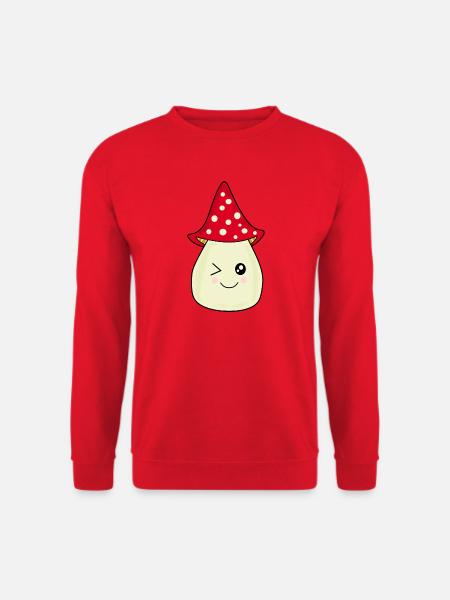 Fliegenpilz, Pilz im Wald Geschenk - Unisex Pullover - Rot