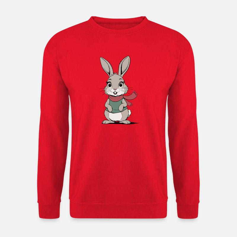 Süßer Hase - Unisex Pullover - Rot