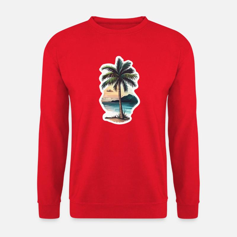 Palm tree - Unisex Sweatshirt - red