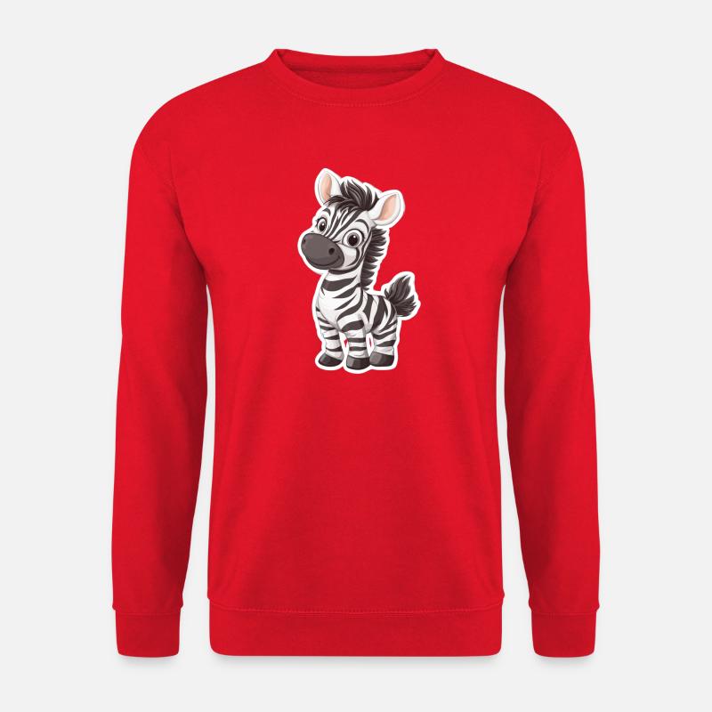 Zebra - Unisex Pullover - Rot