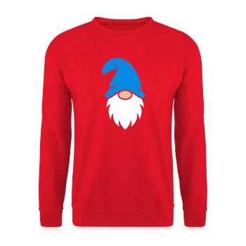 Azure Gnome Bearded Icon - Unisex Sweatshirt - red - Front - Alina (178cm) & Michal (187cm)