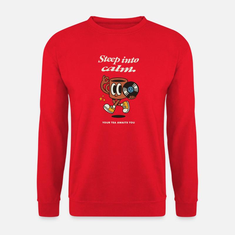 Steep into Calm Tee-Motiv - Unisex Pullover - Rot