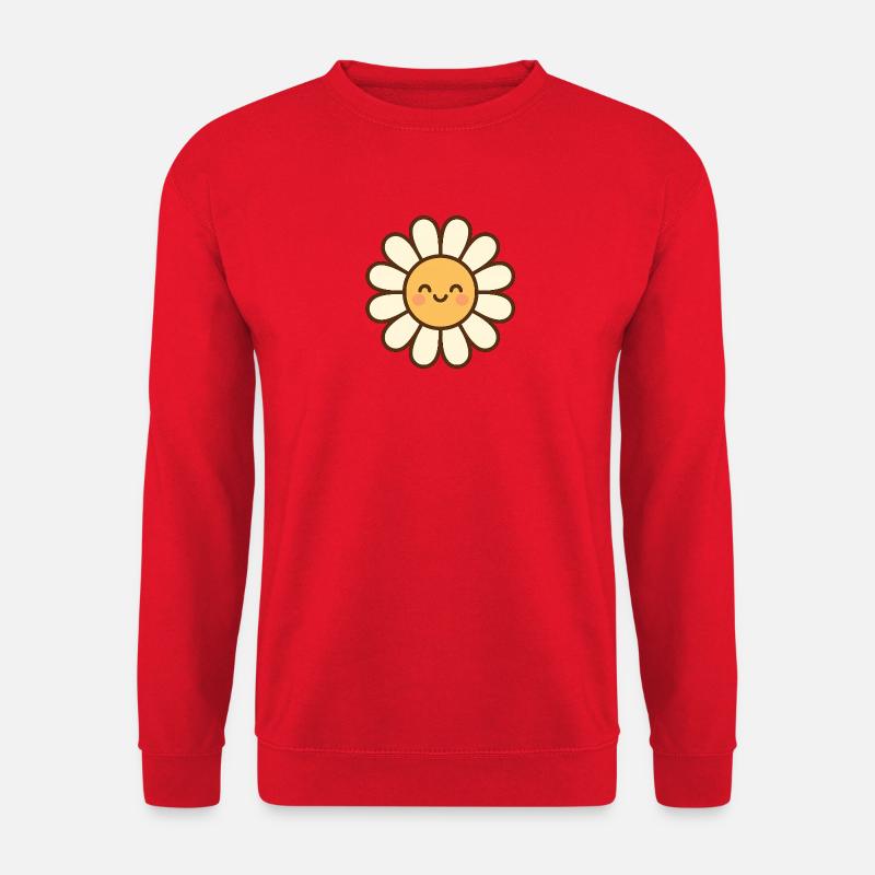Daisy Strahlendes Lächeln - Unisex Pullover - Rot