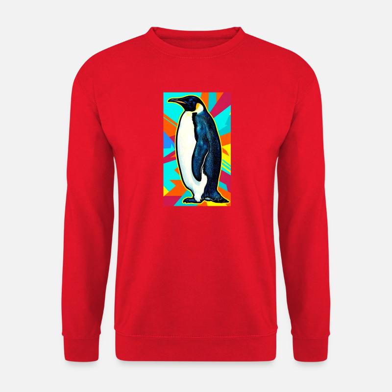 Pinguin - Unisex Pullover - Rot