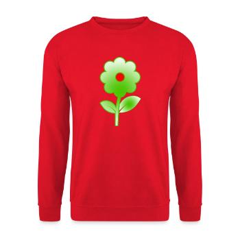 Fleur - Sweat-shirt Unisexe - rouge - Devant - Alina (178cm) & Michal (187cm)