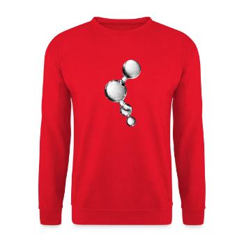 Kristallreinheitsmolekül - Unisex Pullover - Rot - Vorne - Alina (178cm) & Michal (187cm)