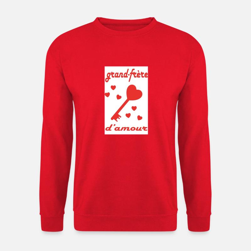 Großer Bruder in der Liebe - Unisex Pullover - Rot