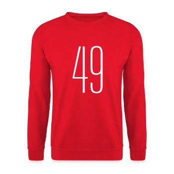 49 - Unisex Pullover - Rot - Vorne - Alina (178cm) & Michal (187cm)