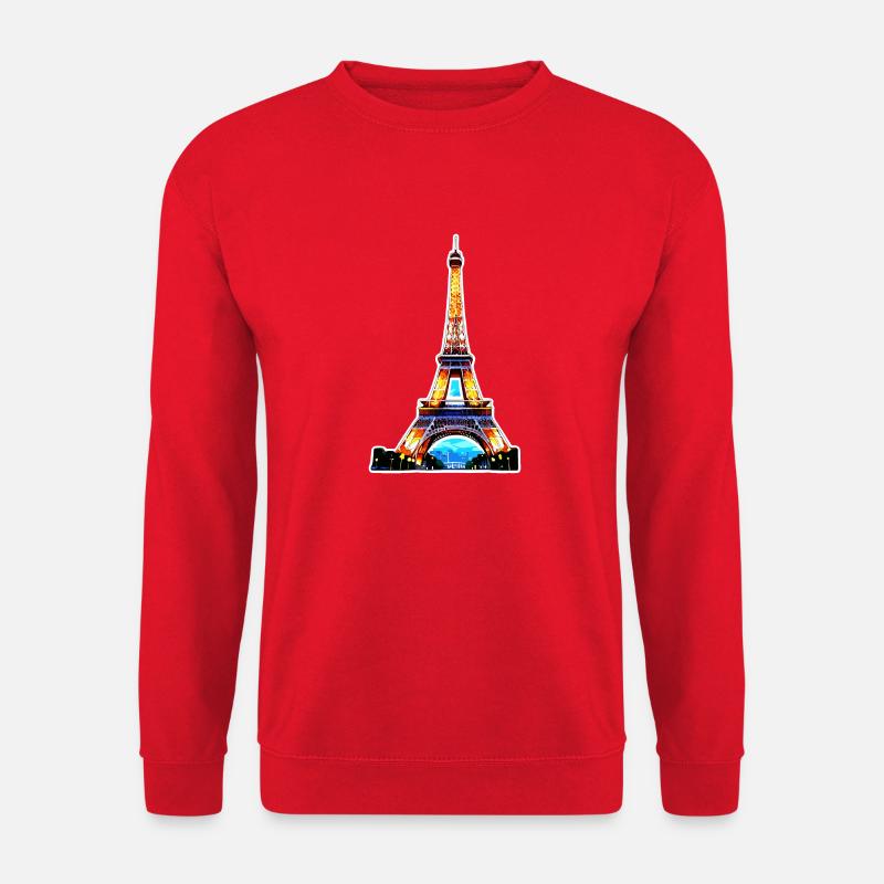 Eiffelturm #7 - Unisex Pullover - Rot