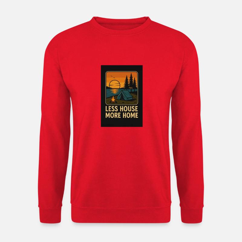 less house more home zelt - Unisex Pullover - Rot