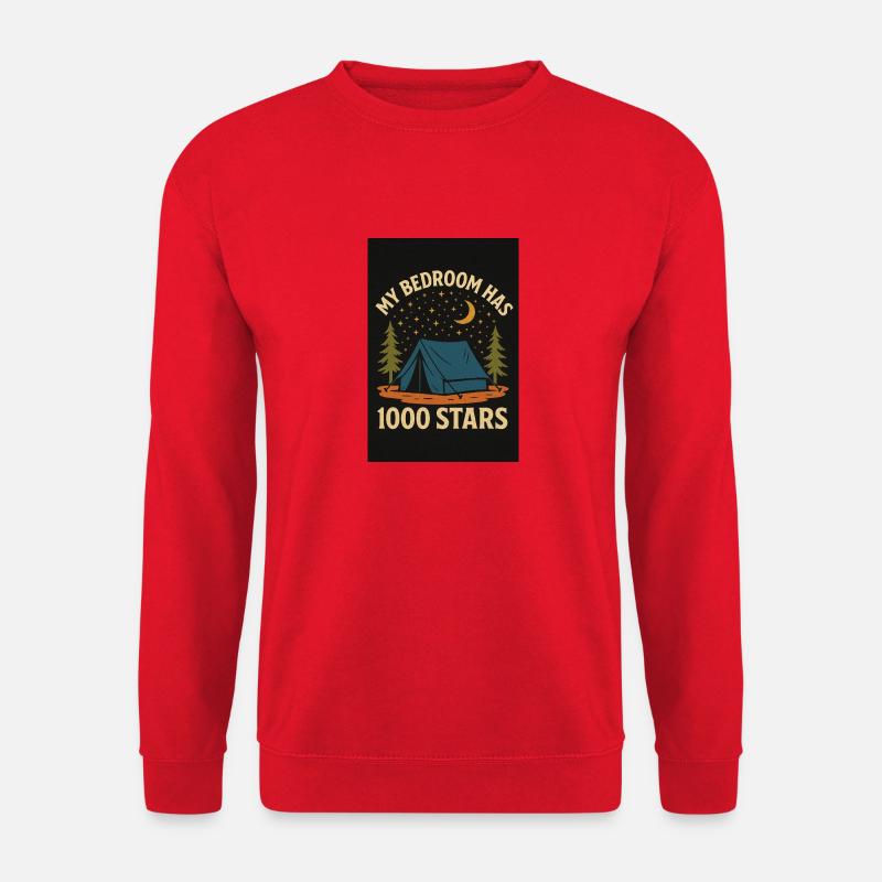 my bedromm 1000stars zelt - Unisex Pullover - Rot