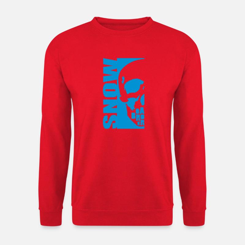 snowboarder skull - Unisex Pullover - Rot