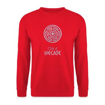 Child of Hecate – Percy Jackson inspired design - Unisex Sweatshirt - red - Front - Alina (178cm) & Michal (187cm)
