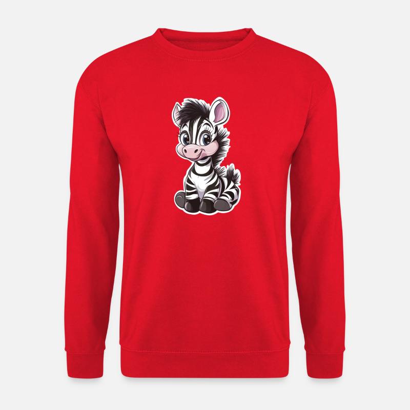 Zebra - Unisex Sweatshirt - red