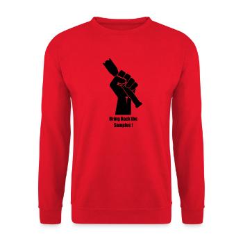Bring Back the Samples - Unisex Sweatshirt - red - Front - Alina (178cm) & Michal (187cm)