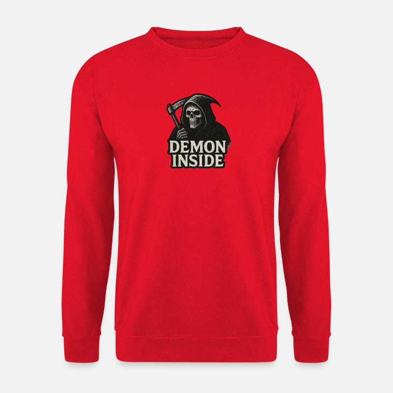 Dämon Innen Grim Reaper - Unisex Pullover - Rot