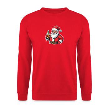 Bière Saint-Nicolas Joy - Sweat-shirt Unisexe - rouge - Devant - Alina (178cm) & Michal (187cm)
