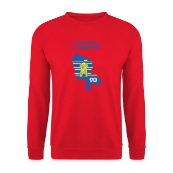 Territory of Belfort 90 - Unisex Sweatshirt - red - Front - Alina (178cm) & Michal (187cm)