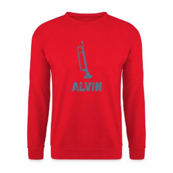 Alvin - Sweat-shirt Unisexe - rouge - Devant - Alina (178cm) & Michal (187cm)