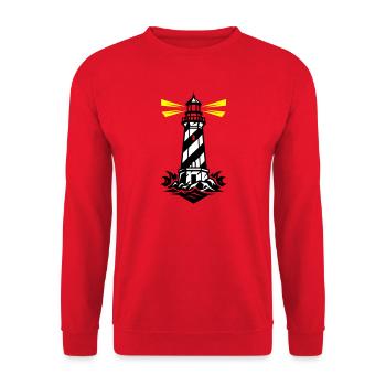 Lighthouse Coast Icon - Unisex Sweatshirt - red - Front - Alina (178cm) & Michal (187cm)