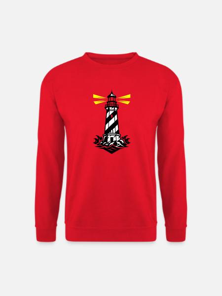 Lighthouse Coast Icon - Unisex Sweatshirt - red