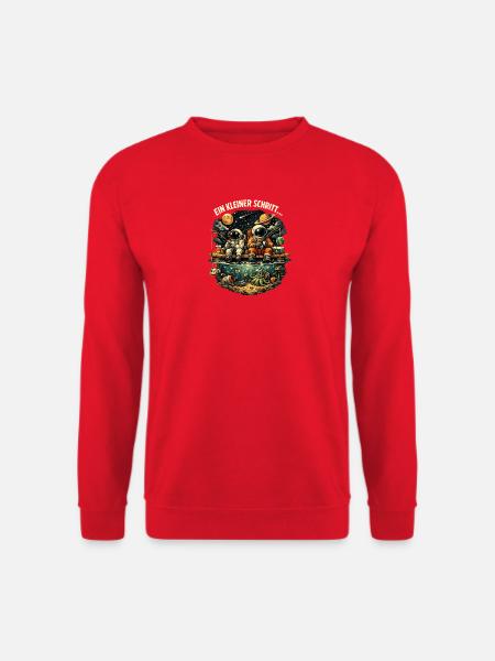 Funny Astronaut Fishing Shirt - Unisex Pullover - Rot