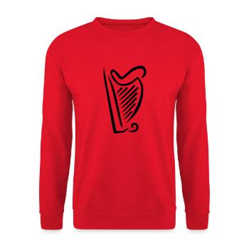 Harp - Unisex Sweatshirt - red - Front - Alina (178cm) & Michal (187cm)