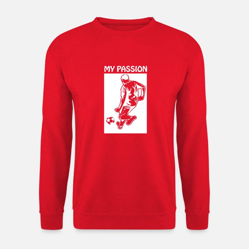 Fußball Soccer - Unisex Sweatshirt - red