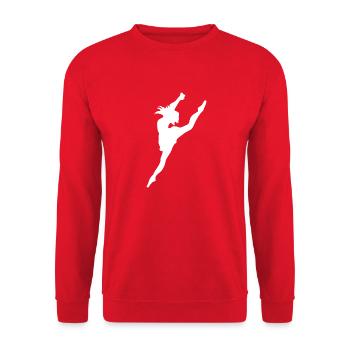 Dancing Dance Music - Unisex Sweatshirt - red - Front - Alina (178cm) & Michal (187cm)