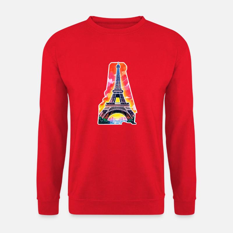Eiffel tower #21 - Unisex Sweatshirt - red