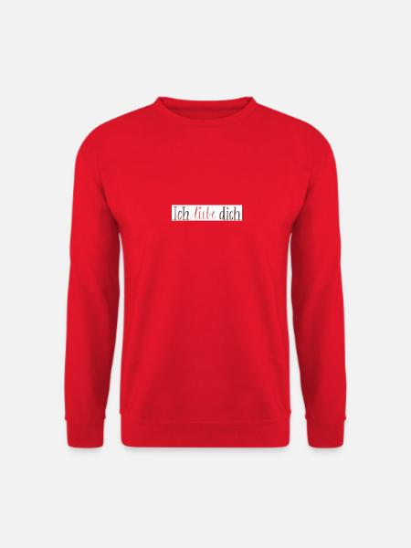 Ich liebe dich - Unisex Pullover - Rot