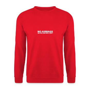 Airbags - Sweat-shirt Unisexe - rouge - Devant - Alina (178cm) & Michal (187cm)