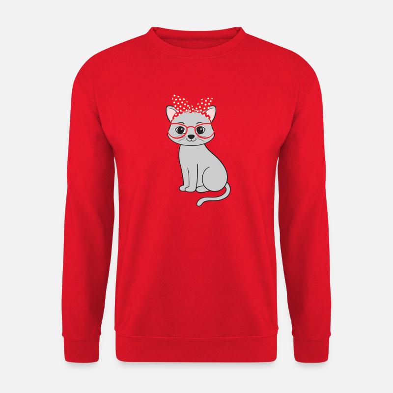 Chat Chats - Sweat-shirt Unisexe - rouge