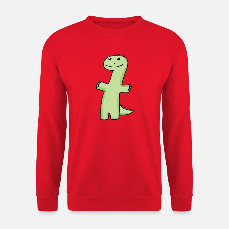 Dinosaurier Grün - Unisex Pullover - Rot