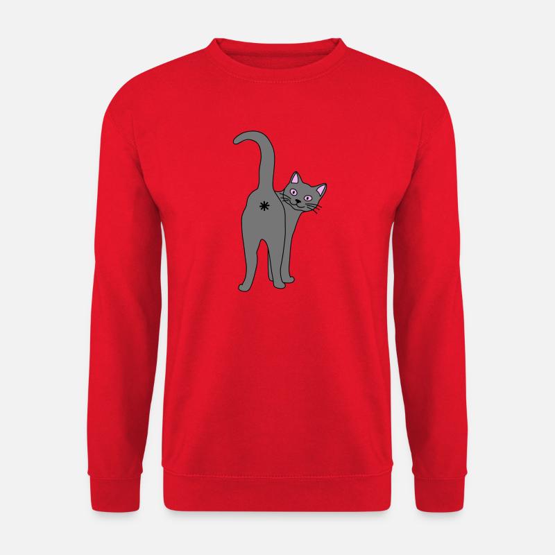 Freche Katze - Unisex Pullover - Rot