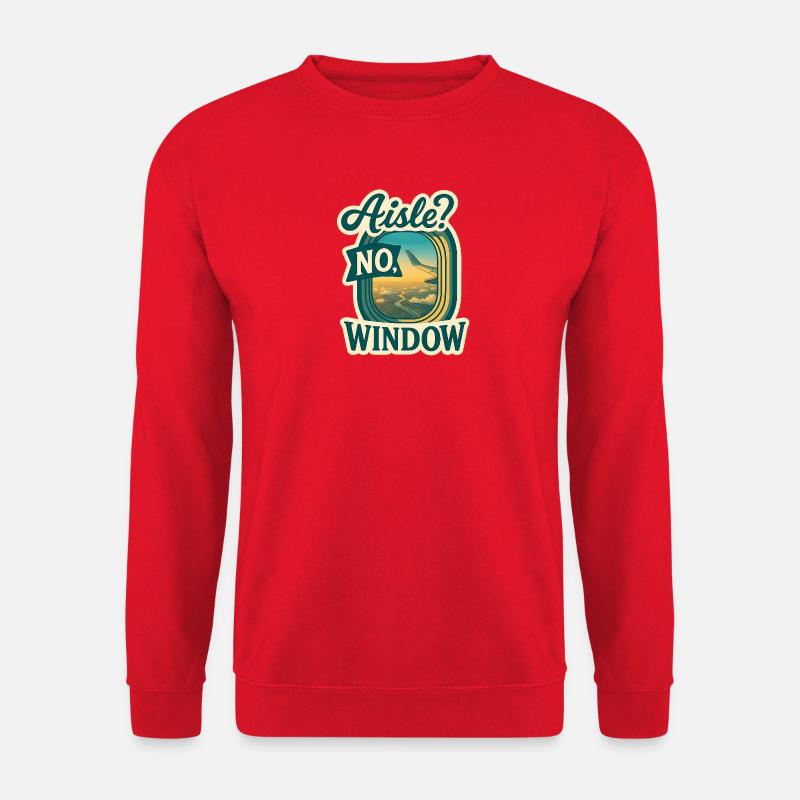 Gang-Fenster - Unisex Pullover - Rot