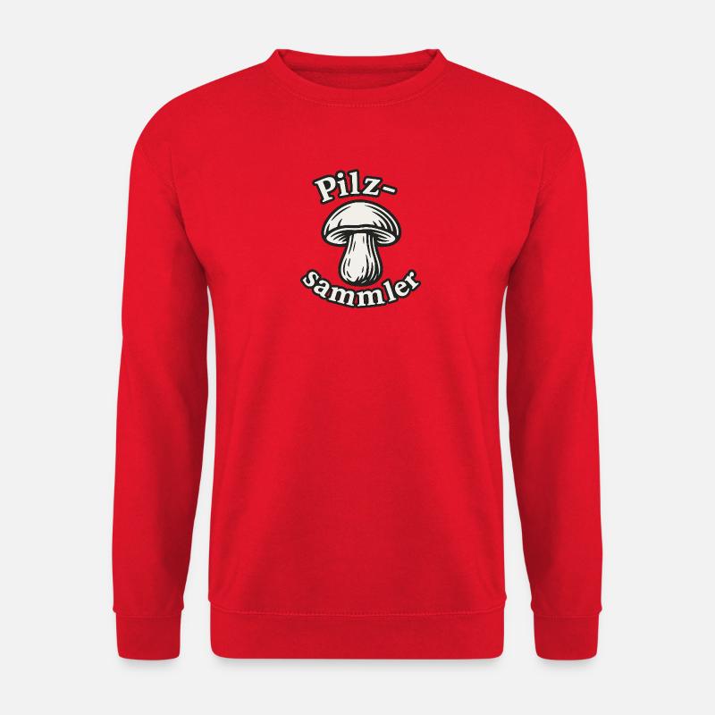 Pilz Sammler Motiv - Unisex Pullover - Rot
