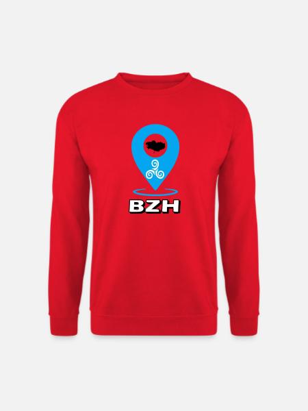 Triskel Breizh Blue - Unisex Sweatshirt - red