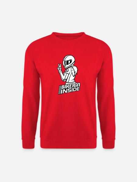 Biker inside (colors can be changed) - Unisex Sweatshirt - red