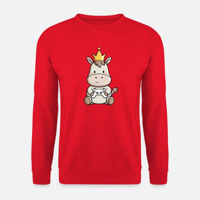 controller esel krone - Unisex Pullover - Rot