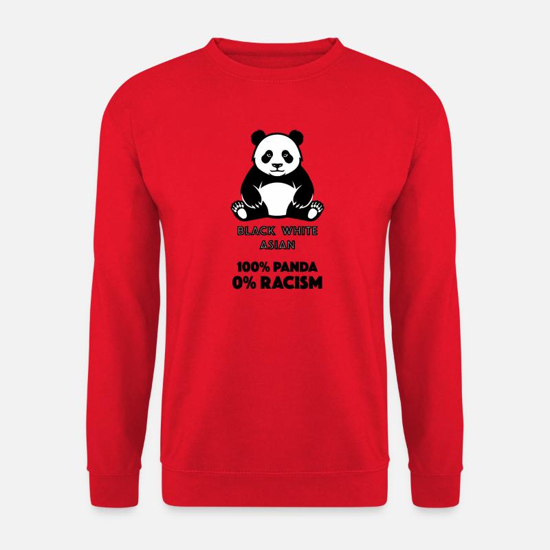 Panda gegen Rassismus - Unisex Pullover - Rot