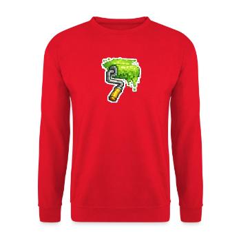 Pixel Color Roller Green - Unisex Sweatshirt - red - Front - Alina (178cm) & Michal (187cm)