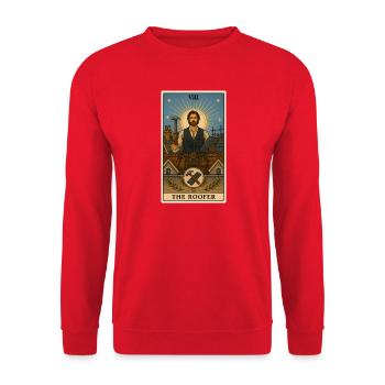 Roofers | Roof Craft Tarot - Unisex Sweatshirt - red - Front - Alina (178cm) & Michal (187cm)