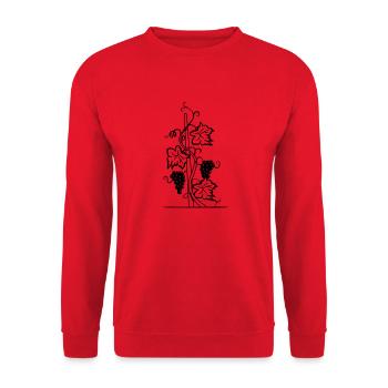 Wine vine night moon - Unisex Sweatshirt - red - Front - Alina (178cm) & Michal (187cm)