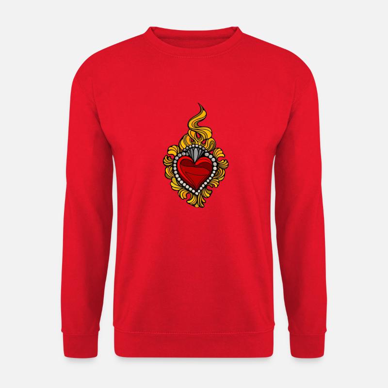 Sacred Heart HD - Unisex Pullover - Rot