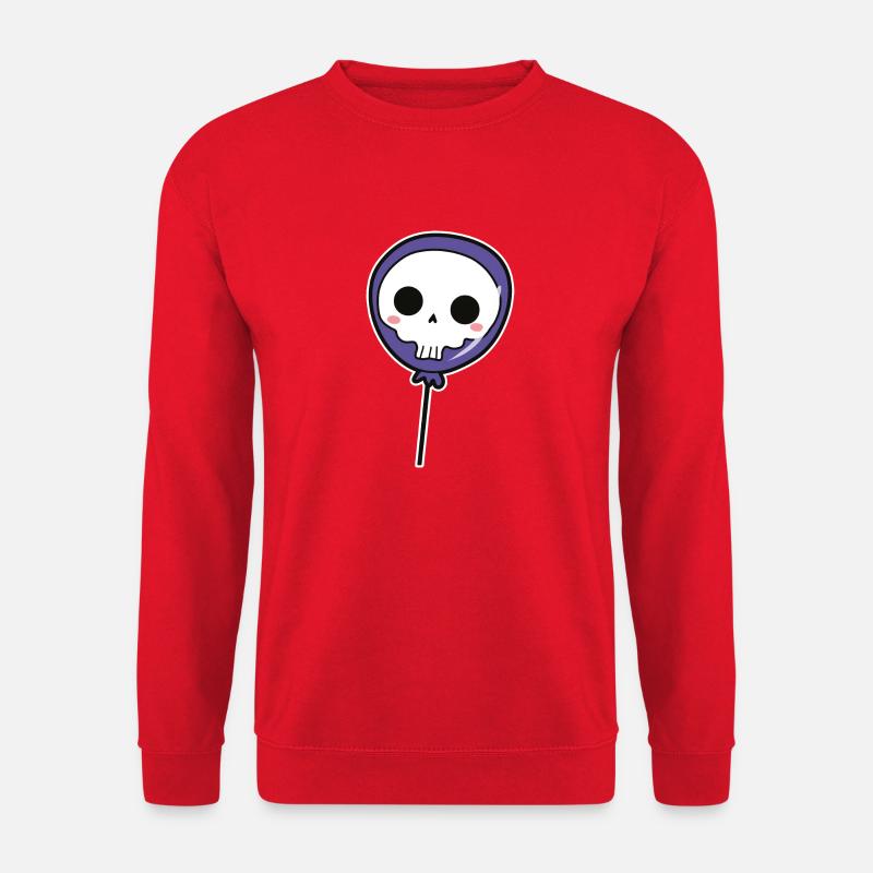Totenschädel Lolli - Unisex Pullover - Rot