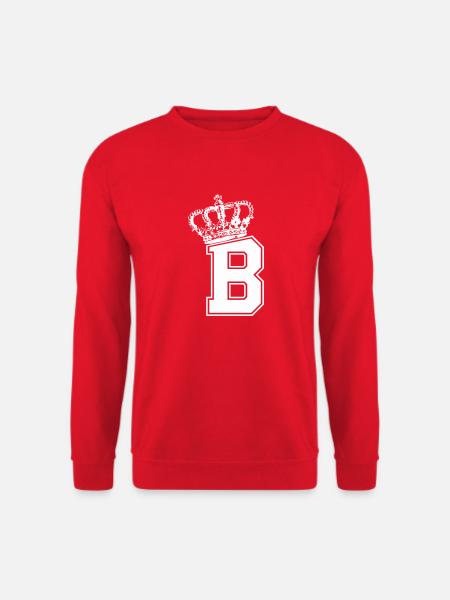 Buchstabe B King - Unisex Pullover - Rot