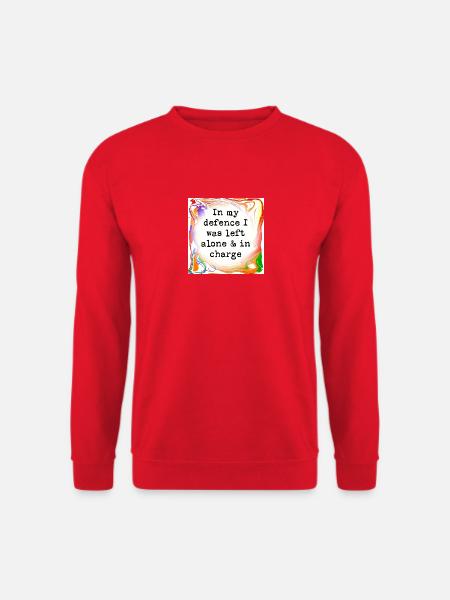 In my defence - Unisex Sweatshirt - red